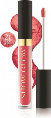 REVERS® Metallic Liquid Lipstick Show Glow #21 Rich Coral