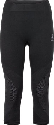 Odlo W Suw Pant 3/4 Perfm Warm Zwart M