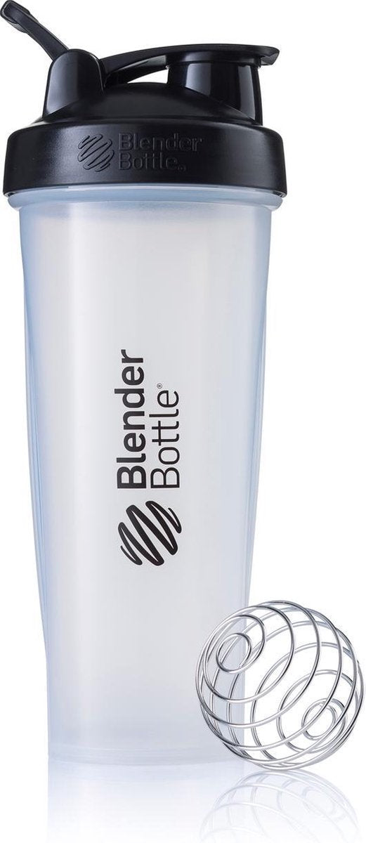 BlenderBottle Classic met oog - Eiwitshaker / Bidon - 940ml - Transparant Black