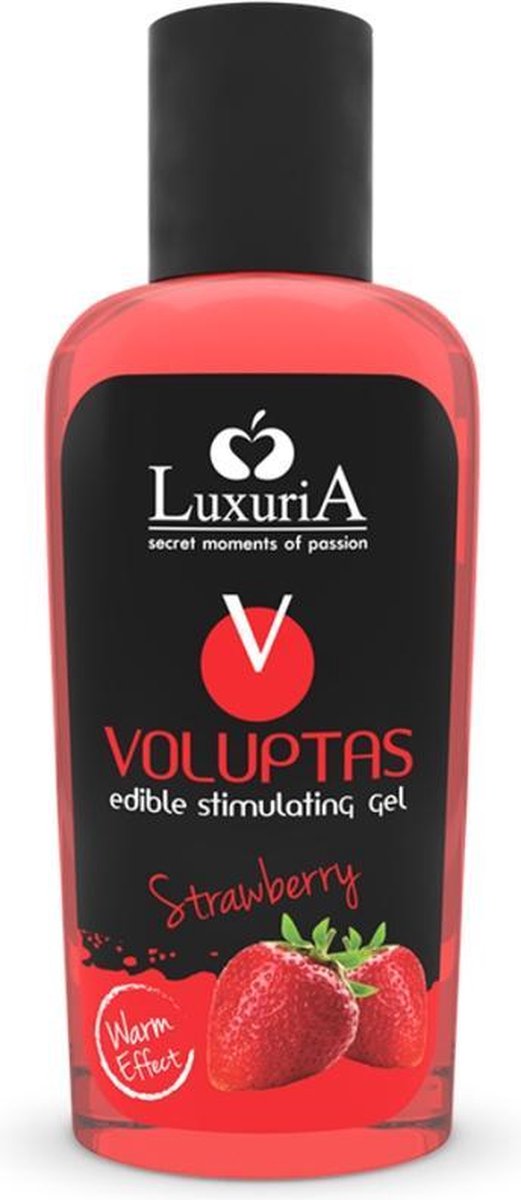 Luxuria Voluptas Edible Stimulating Gel Warming Effect - Strawberry 100 Ml | LUXURIA
