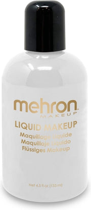 Mehron Vloeibare Schmink op Waterbasis - Wit - 470 ml