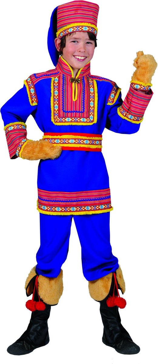 "Blauw Russenkostuum voor kinderen - Kinderkostuums - 116/128"