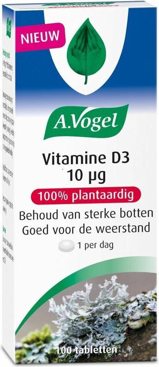 A. Vogel Vitamine D3 10 mcg 100 tabletten