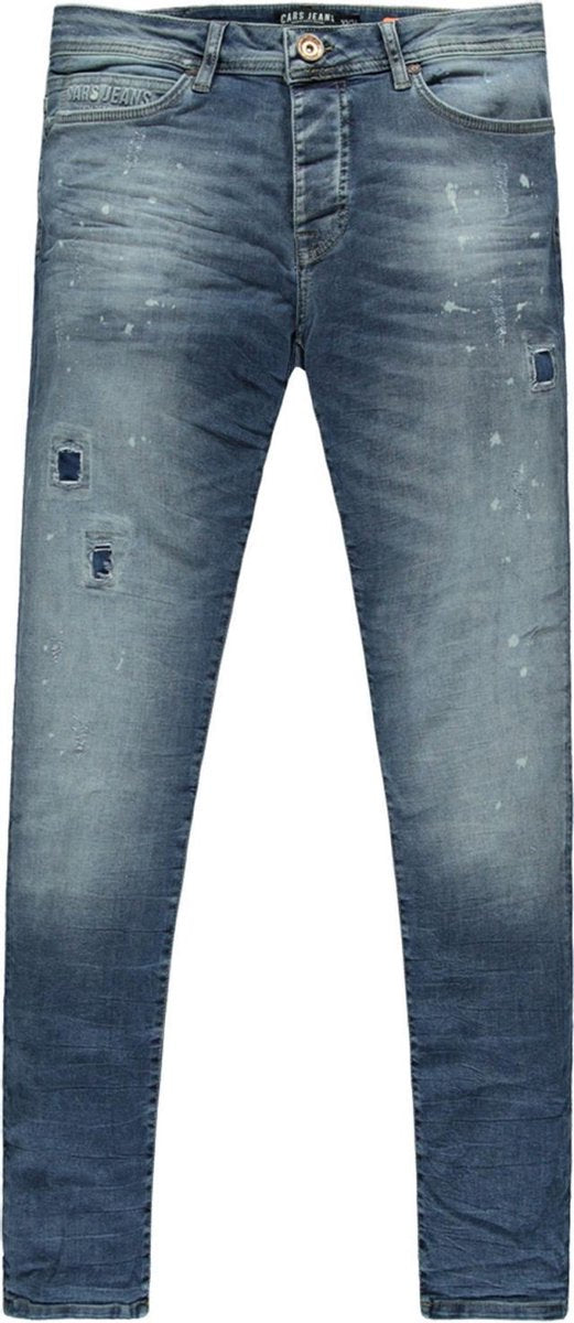Cars Jeans Heren Jeans Aron Super Skinny - Kleur: Dark Used - Maat: 30/34