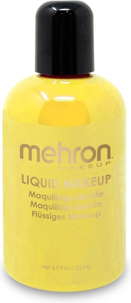 Mehron Vloeibare Schmink op Waterbasis - Geel - 130 ml