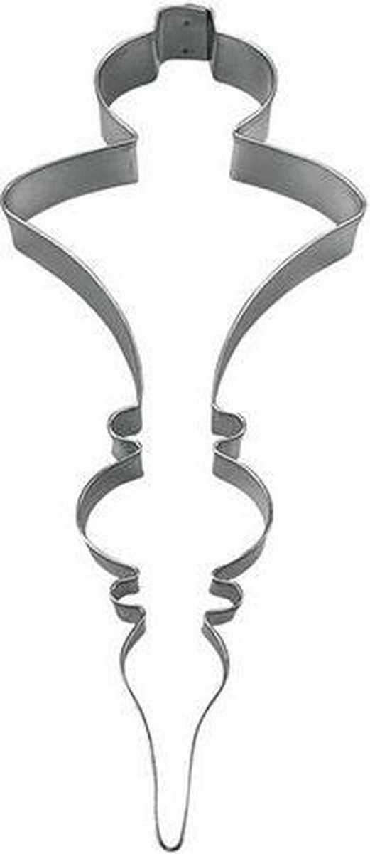 Uitsteker RVS - kerstbal / piek - 15cm x 6.5cm - St�dter