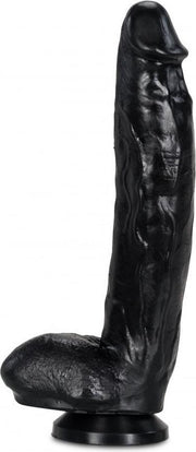 XXLTOYS - Virgil - Large Dildo - Inbrenglengte 24 X 6 cm - Black - Uniek Design Realistische Dildo – Stevige Dildo – voor Diehards only - Made in Europe