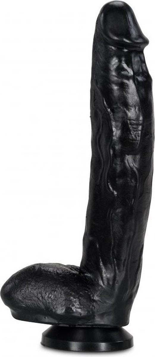 XXLTOYS - Virgil - Large Dildo - Inbrenglengte 24 X 6 cm - Black - Uniek Design Realistische Dildo – Stevige Dildo – voor Diehards only - Made in Europe