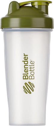 BlenderBottle™ CLASSIC Big  Mosgroen Transparant - Eiwitshaker / Bidon / Shakebeker  - 820 ml