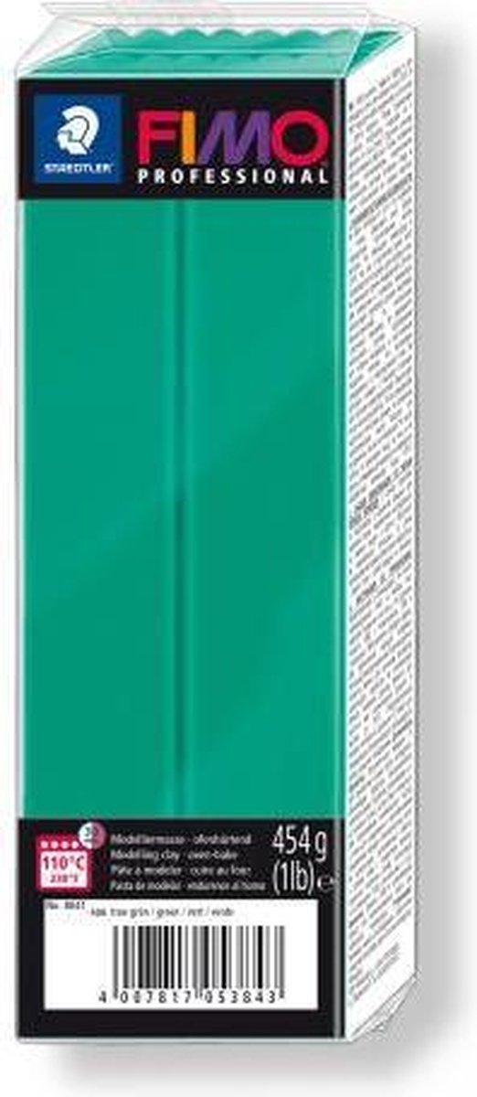 grootverpakking nr. 500 -  454gr - Groen Fimo  professional