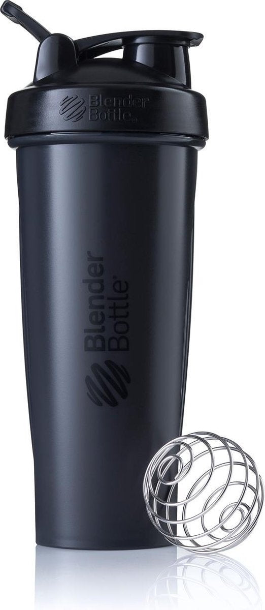 BlenderBottle Classic met oog - Eiwitshaker / Bidon - 940ml - Fullcolor Black