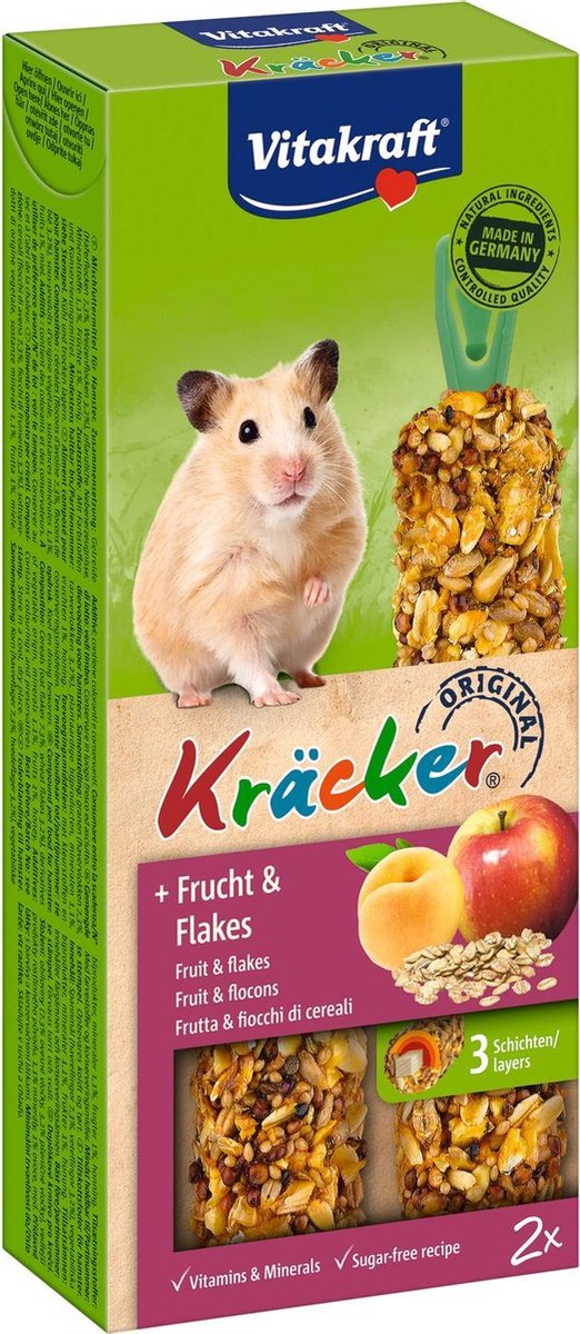 2 in 1 Vitakraft hamster kracker fruit