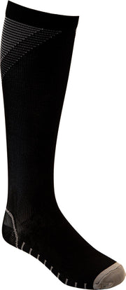 Compressiekousen voor hardlopen en reizen zwart grijs "Beam" mannen maat L-XL (41-44)