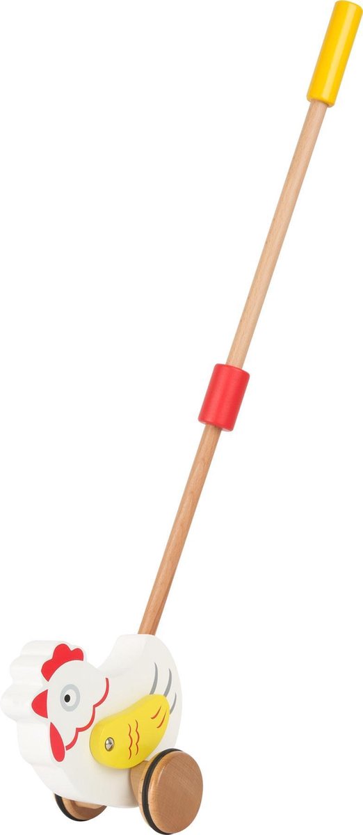Small Foot Stokroller Kip Wit Hout 61 Cm
