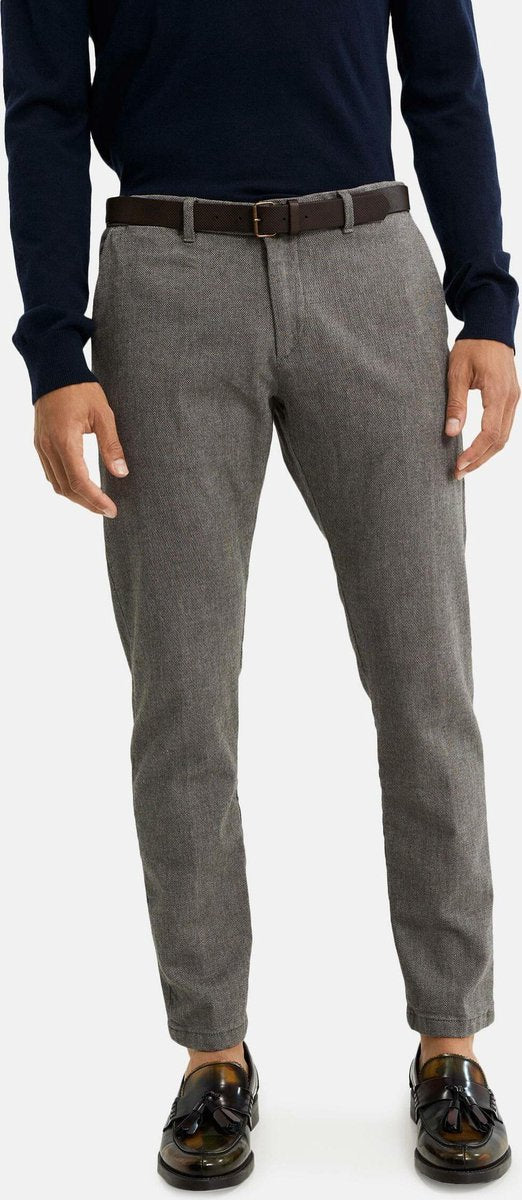 WE Fashion Heren slim fit chino met dessin - Maat W30 X L32