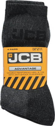 JCB Extra Verstevigde werksok maat 39/46 - 4 PAAR