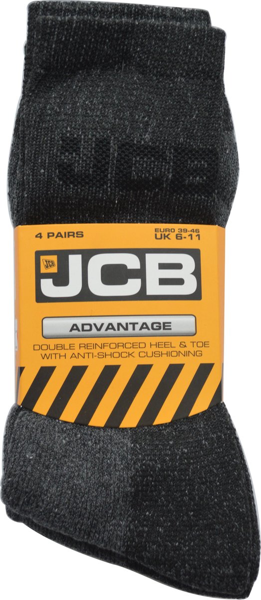 JCB Extra Verstevigde werksok maat 39/46 - 4 PAAR