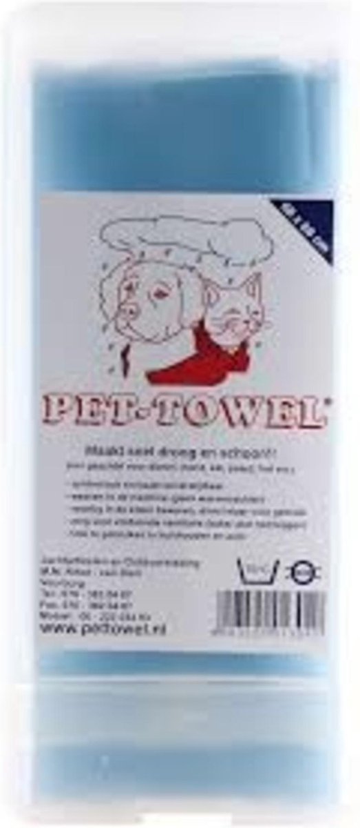 Pet-Towel Hondenzeem in Koker 68x68