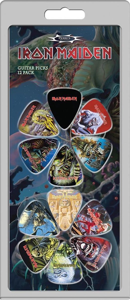 Perri's Iron Maiden 12-pack Medium plectrum 0.71 mm