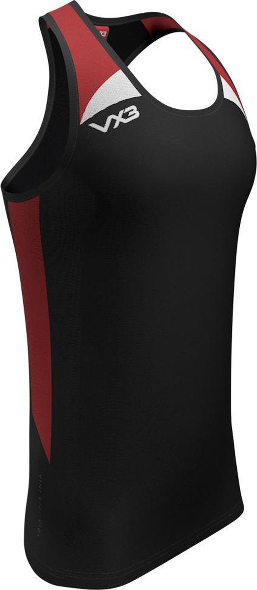 NOVUS VEST Black/Red/White S