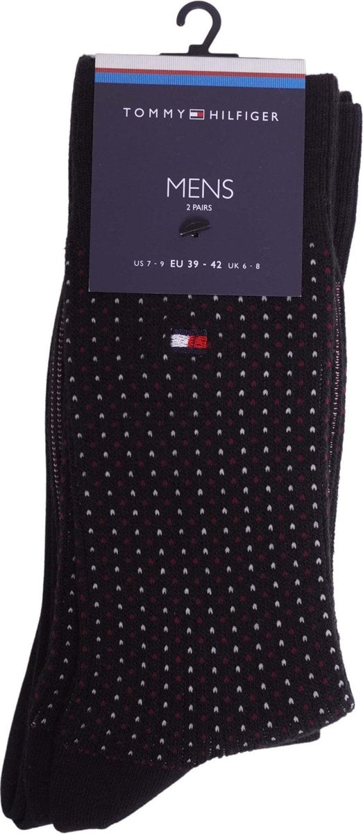 Tommy Hilfiger - Heren - 2-Pack Sokken - Zwart - 39-42 #12
