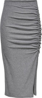 Onlnella Slit Skirt Jrs 15227190 Medium Grey Melange