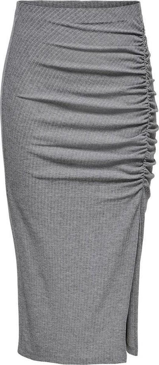 Onlnella Slit Skirt Jrs 15227190 Medium Grey Melange