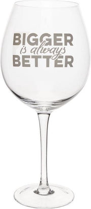 Cosy & Trendy glas op voet 'bigger is always better'