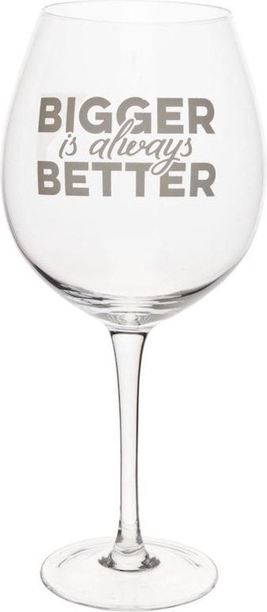Cosy & Trendy glas op voet 'bigger is always better'