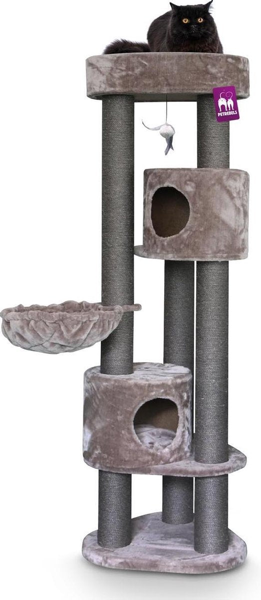 Petrebels Charlotte 180 krabpaal voor grote katten - Cappuccino - 180 cm - XL