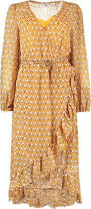 Roxy Dr Long Ss20x901 Yellow Print