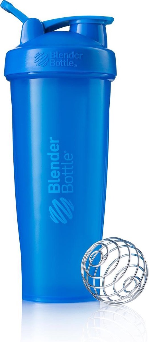 BlenderBottle Classic met oog - Eiwitshaker / Bidon - 940ml - Fullcolor Cyan