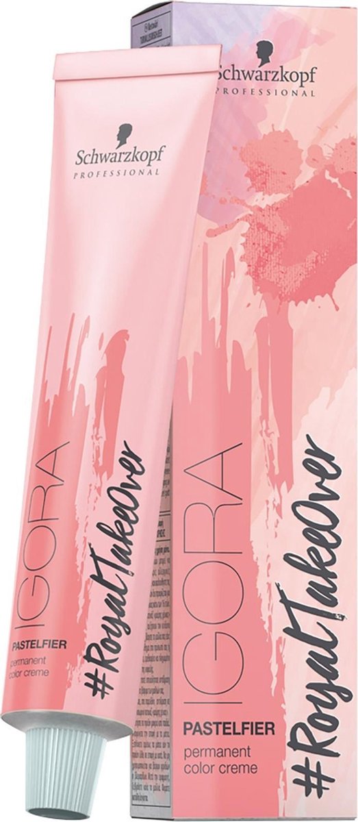 SCHWARZKOPF PROFESSIONAL IGORA ROYAL #ROYALTAKEOVER PERMANENT COLOR CREME HAARVERF PASTELFIER 60ML