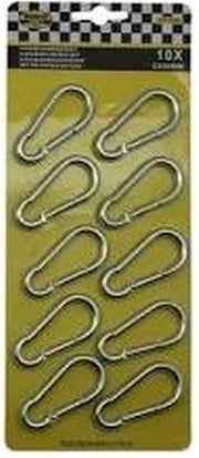 Karabijnhaken klein 10 stuks - carabiners / festonhaak