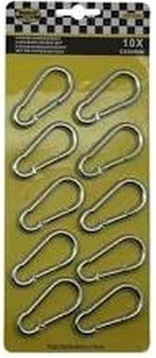 Karabijnhaken klein 10 stuks - carabiners / festonhaak