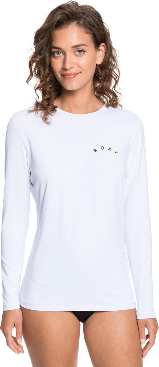 Roxy - UV Zwemshirt voor dames - Longsleeve - Enjoy Waves Lycra - Helder Wit - maat L
