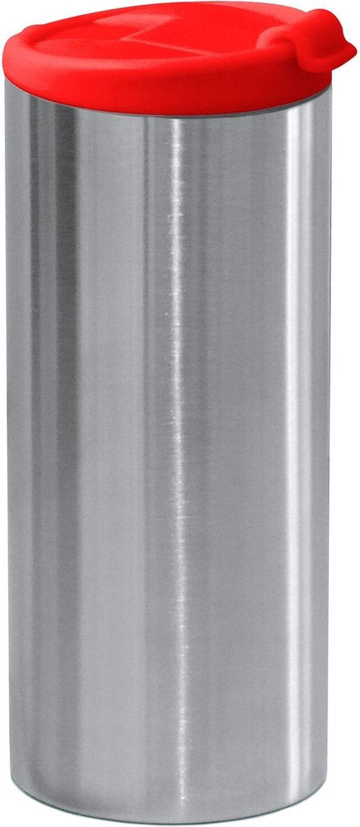 Zak!Designs Gemini Drinkbeker - Dubbelwandig - Rvs - 35 cl - Rvs/rood