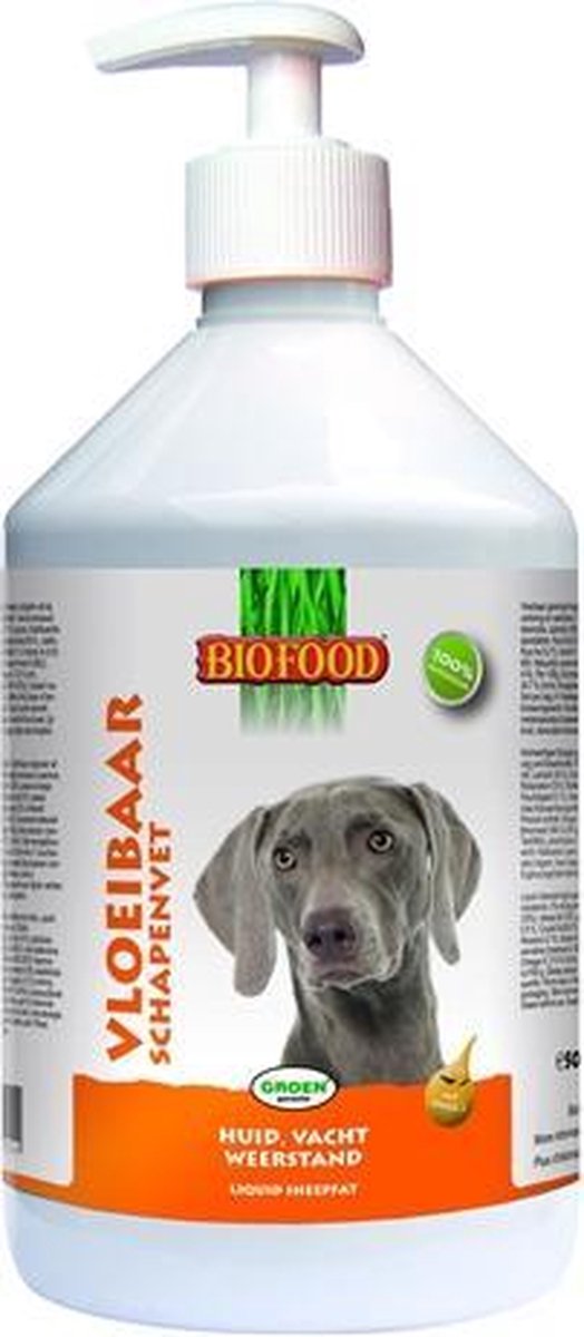 Biofood vloeibaar schapenvet met zalmolie - 500 ml - 1 stuks
