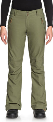 Roxy Cabin Snowboard Pant Dames Wintersportbroek - Maat S  - Vrouwen - groen