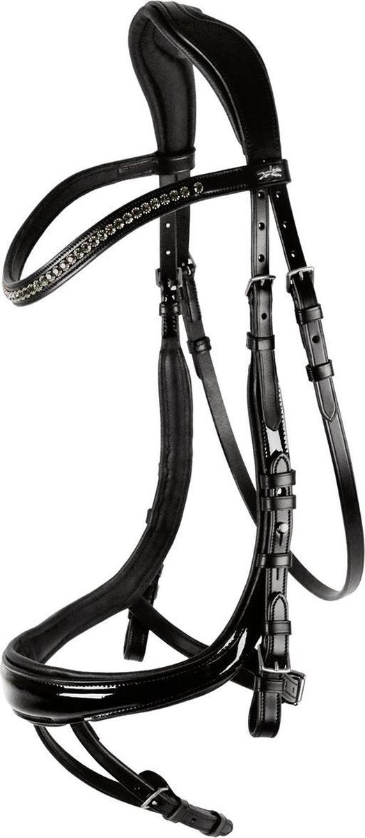 Schockemöhle Hoofdstel  Equitus Beta Lak - Black - cob