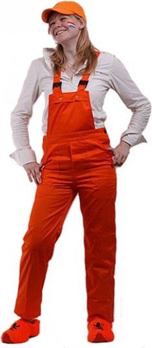 Oranje tuinbroek voor kinderen 152