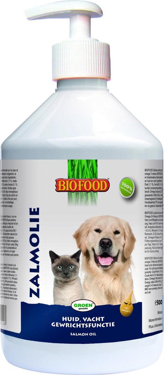 Biofood Zalmolie + Doseerpomp - 500 ml