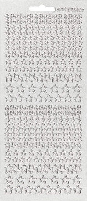 Creative Stickervel Sterren Junior 10 X 23 Cm Folie Zilver