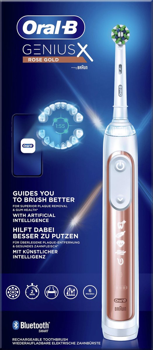 Oral-B Genius X Elektrische Tandenborstel Rosegold