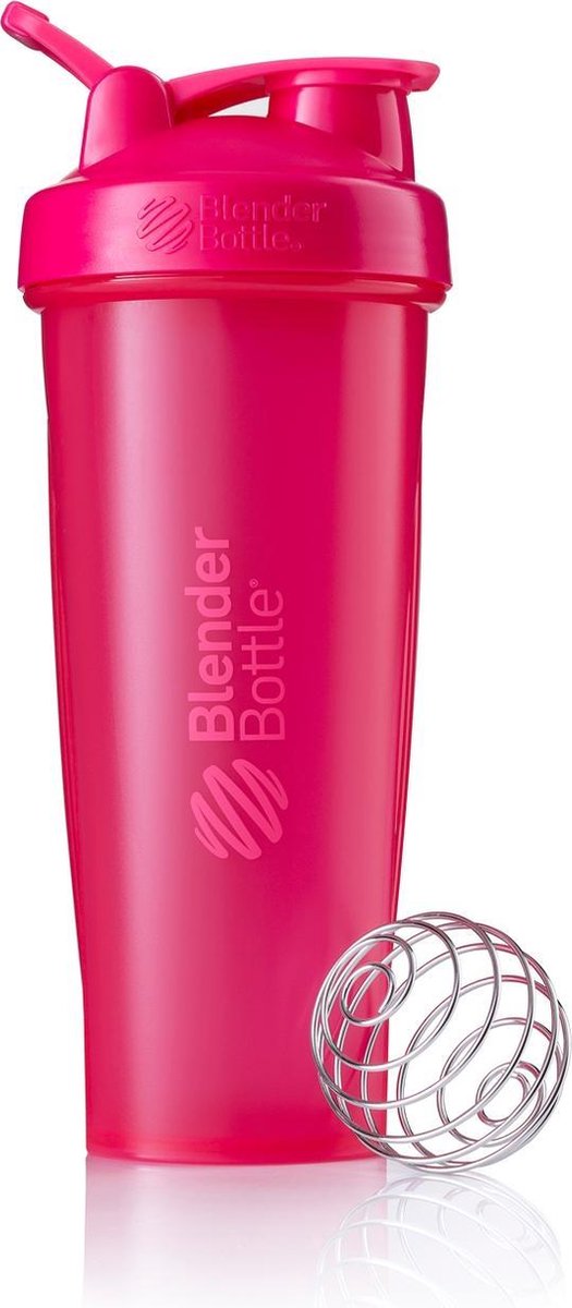 BlenderBottle Classic met oog - Eiwitshaker / Bidon - 940ml - Fullcolor Pink