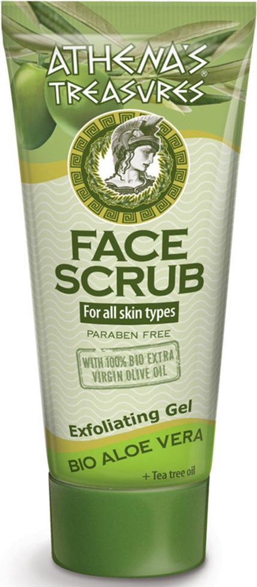 Pharmaid Athenas Treasures Face Scrub Aloe Vera 60ml | Exfoliating Gel | Cleansing
