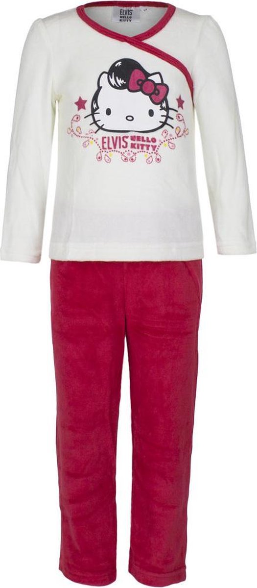 Hello Kitty Elvis pyjama wit/rood