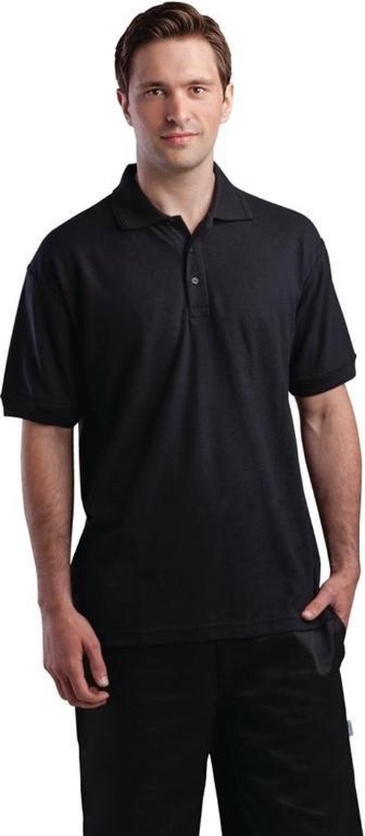Unisex poloshirt zwart