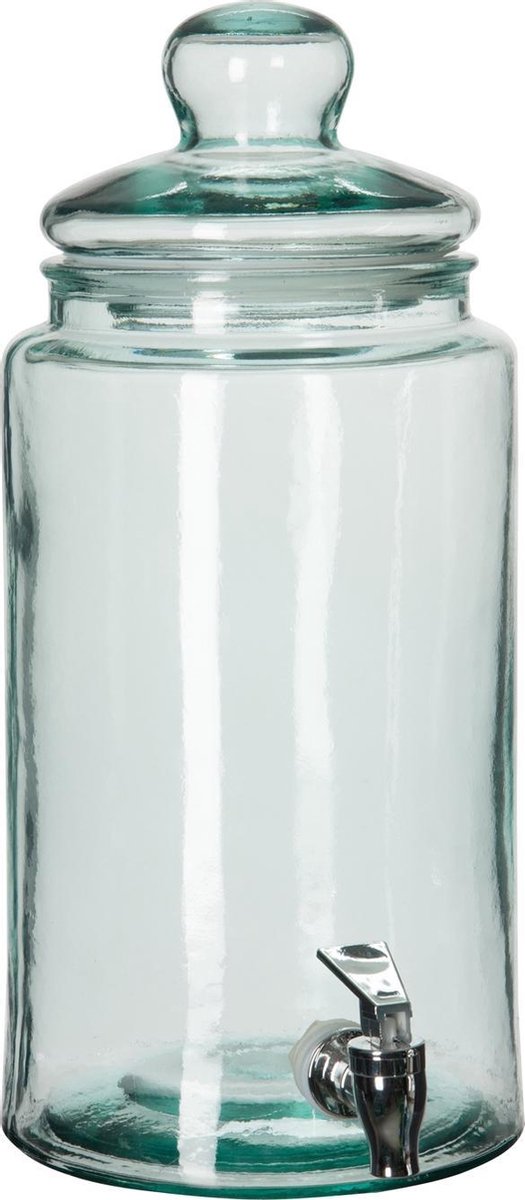 J-Line Drankdispenser Cilinder Glas Transparant
