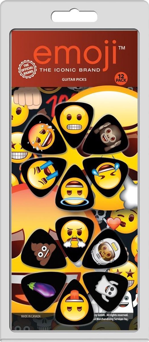 Perri's Emoji 12-pack Medium plectrum 0.71 mm